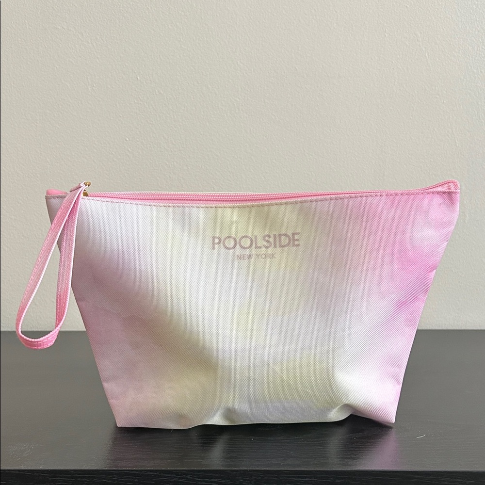 Poolside New York Pink and White Cosmetic Bag